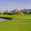 A view from Cabo San Lucas Country Club with clubhouse in background